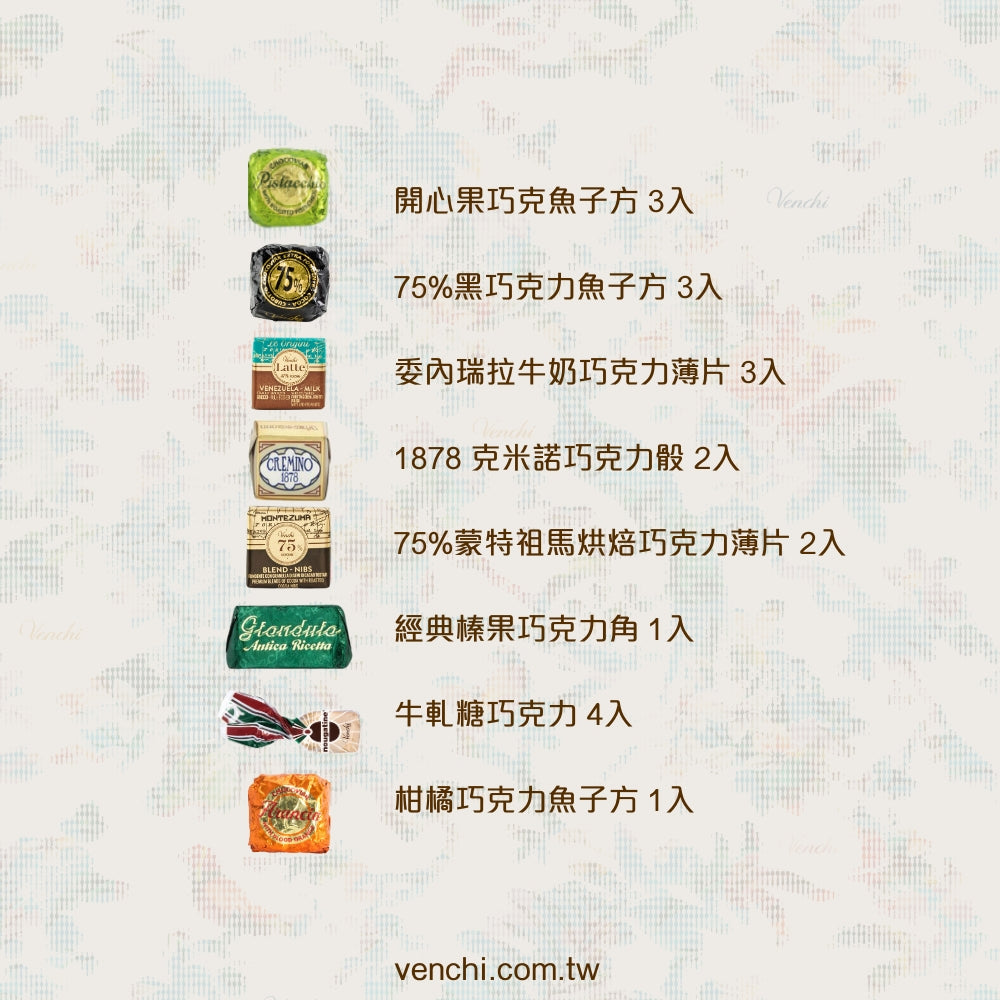 默勒奇境小圓型-精選巧克力 19入