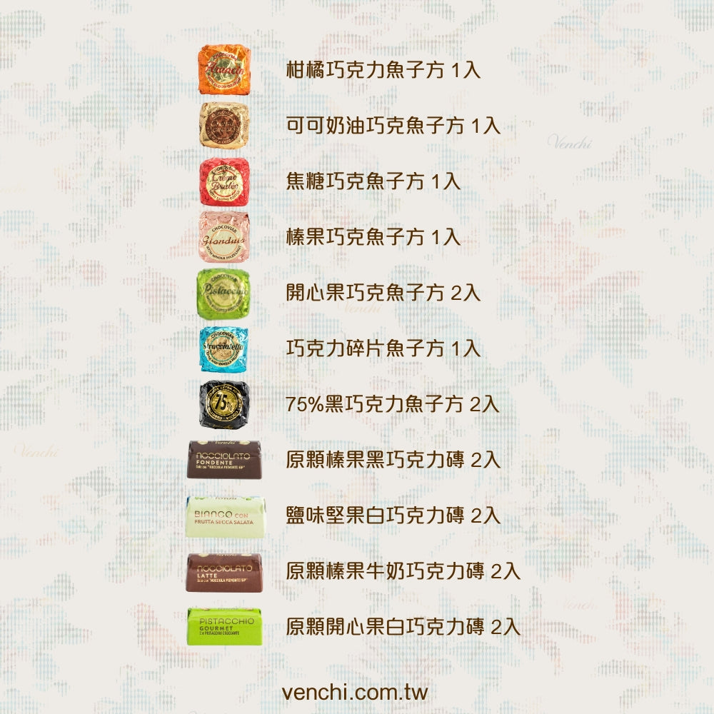 客訂_默勒奇境｜藍色經典巧克力長形禮盒 (17入)