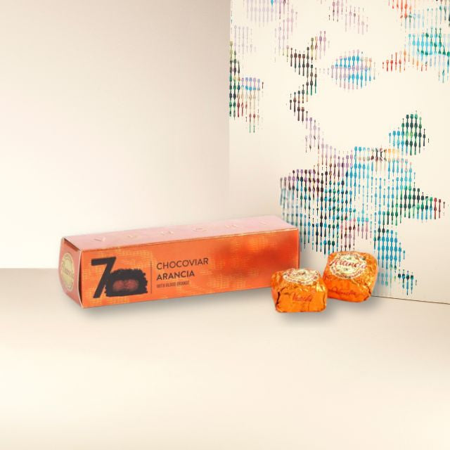 柑橘 巧克力魚子方7入組