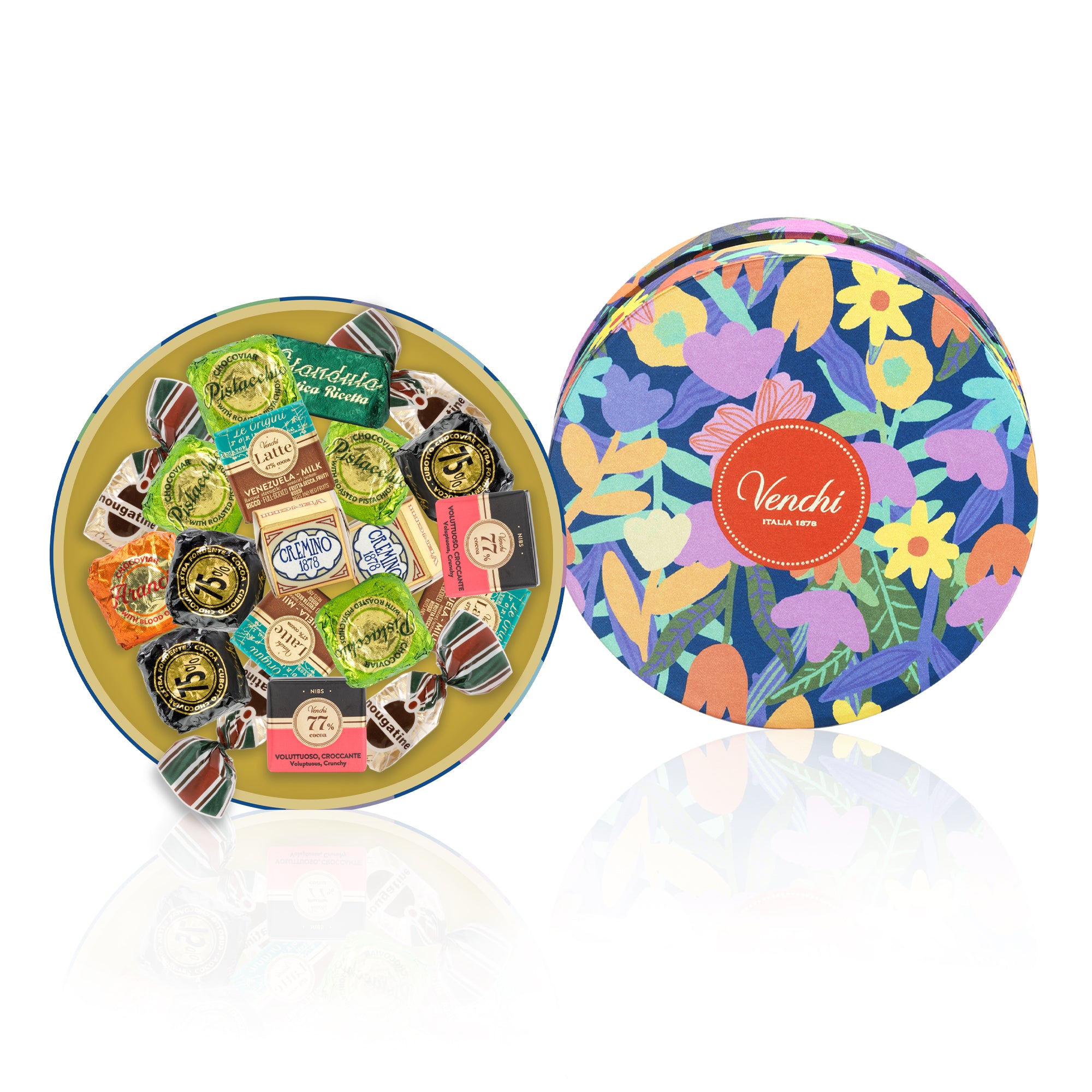2026 春季花卉小圓形-精選巧克力 19入