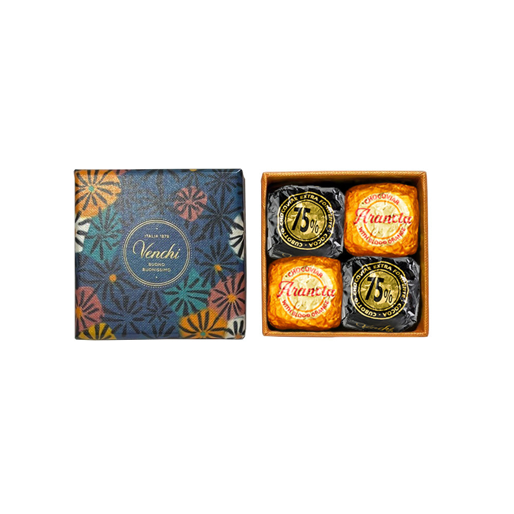 默勒奇境方型-4入魚子方巧克力 (素食友善)