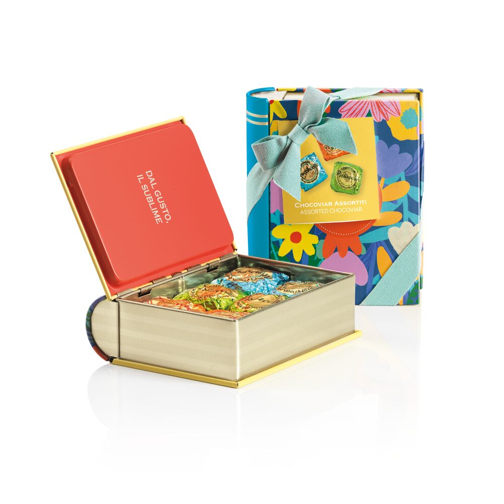 復活節2026｜巧克力魚子方花卉小鐵書 (6入)