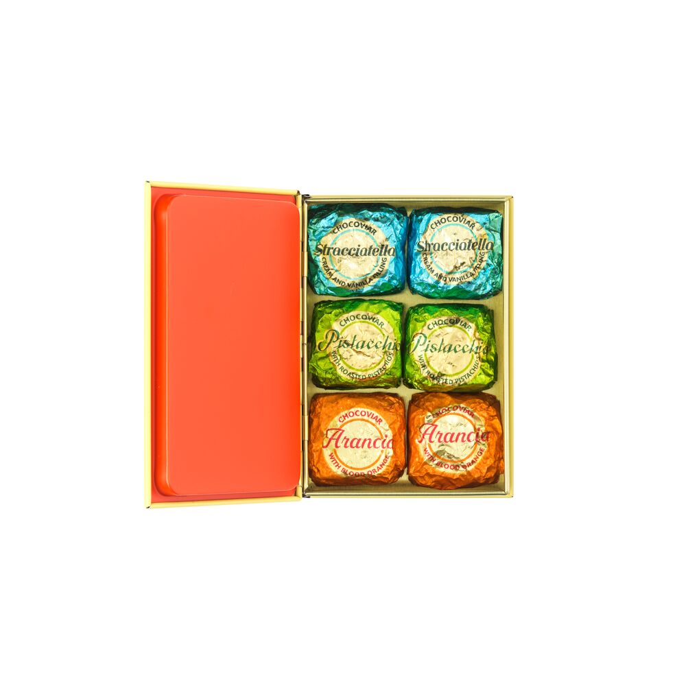 復活節2026｜巧克力魚子方花卉小鐵書 (6入)