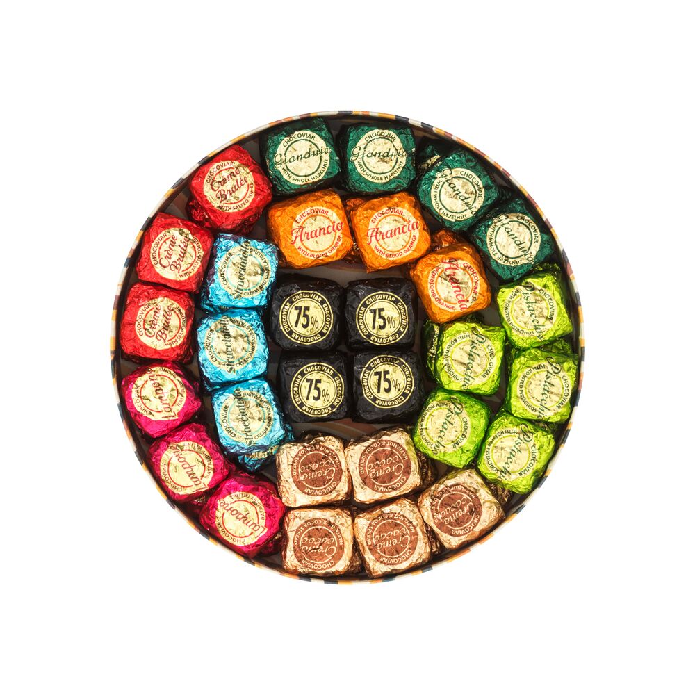 默勒奇境大圓型-精選魚子方巧克力 60入