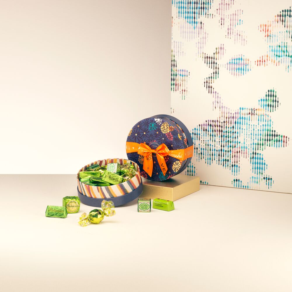 默勒奇境小圓型-精選開心果巧克力 16入