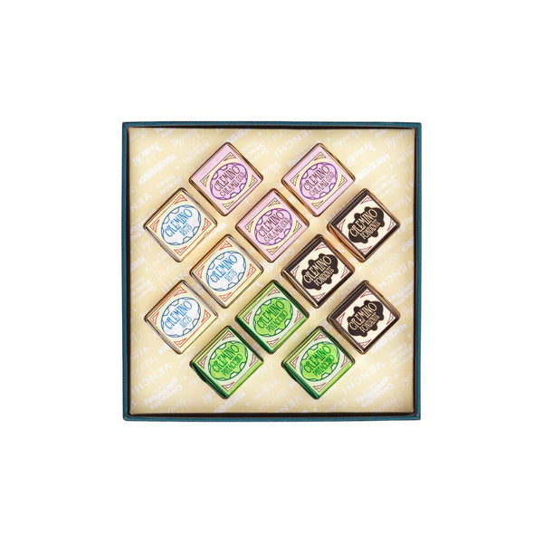 巴洛克藍色方形克米諾禮盒 (12入裝)